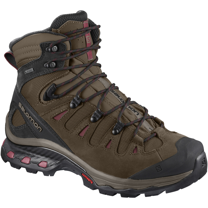 Bottes De Randonnée Salomon Femme Chocolat / Noir - Salomon QUEST 4D 3 GTX® W - France (3501-EZOFI)